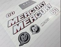 Mercury 60HP Four Stroke EFI 2006+ Outboard Decal Kit